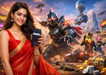 Fortnite adventure in a futuristic Mumbai